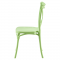 KONDELA Stohovateľná stolička, zelená, SAVITA
