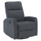KONDELA Relaxačné otočné kreslo, sivá, MEKENZI