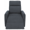 KONDELA Relaxačné otočné kreslo, sivá, MEKENZI