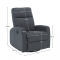 KONDELA Relaxačné otočné kreslo, sivá, MEKENZI