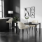 KONDELA Jedálenská stolička, biela/čierna, SANAKO TYP 1