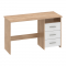 KONDELA PC stôl, dub sonoma/biela, LARISTOTE NEW