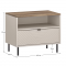 KONDELA Nočný stolík, kašmír/dub castello, EYCO 1S