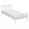 KONDELA Posteľ s roštom, biela, 90x200, ANATRA