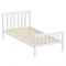 KONDELA Posteľ s roštom, biela, 90x200, ANATRA