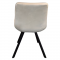 KONDELA Jedálenská stolička, béžová Velvet látka/čierna, SAMIRA
