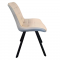 KONDELA Jedálenská stolička, béžová Velvet látka/čierna, SAMIRA