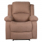 KONDELA Relaxačné polohovacie kreslo, hnedá látka, ASKOY NEW