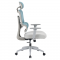 KONDELA Kancelárske kreslo, neomint/svetlosivá/sivá, ERMEN
