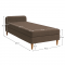 KONDELA Posteľ, 110x200, molitanová, hnedá, BRUNY